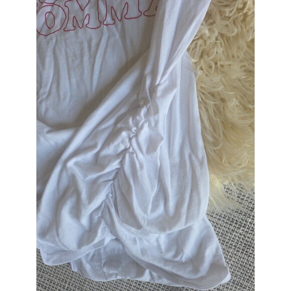 Motherhood Maternity Momma 3/4 Sleeve Red & White Baseball Maternity Tee M - Picture 5 of 6